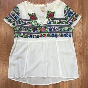 Anthropologie Moineau Bouquet Blouse Size 12 by Vanessa Virginia
